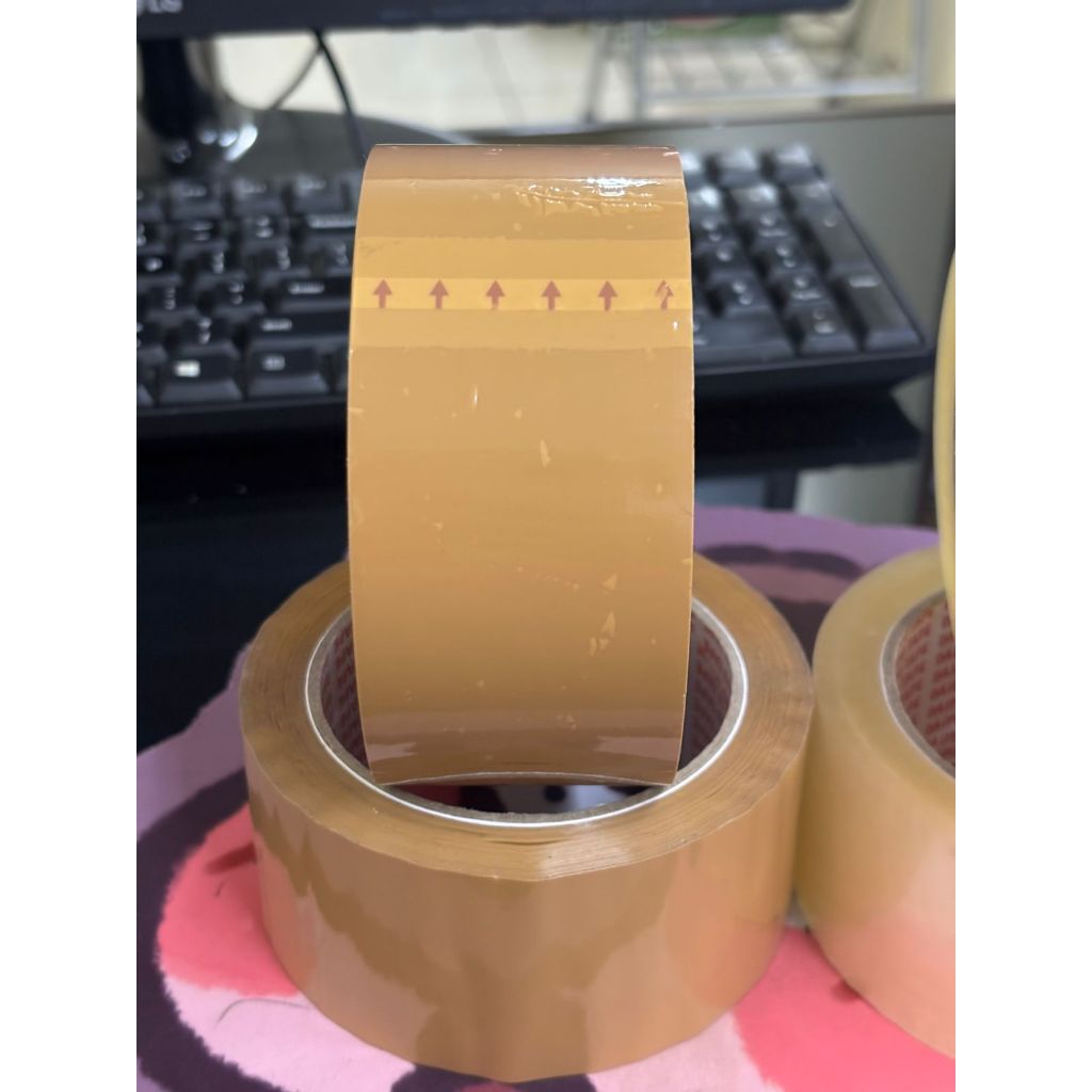 

Lakban Daimaru coklat OPP Tape Size 48 mm x 90 yard x 45 micron Isi 6 Roll