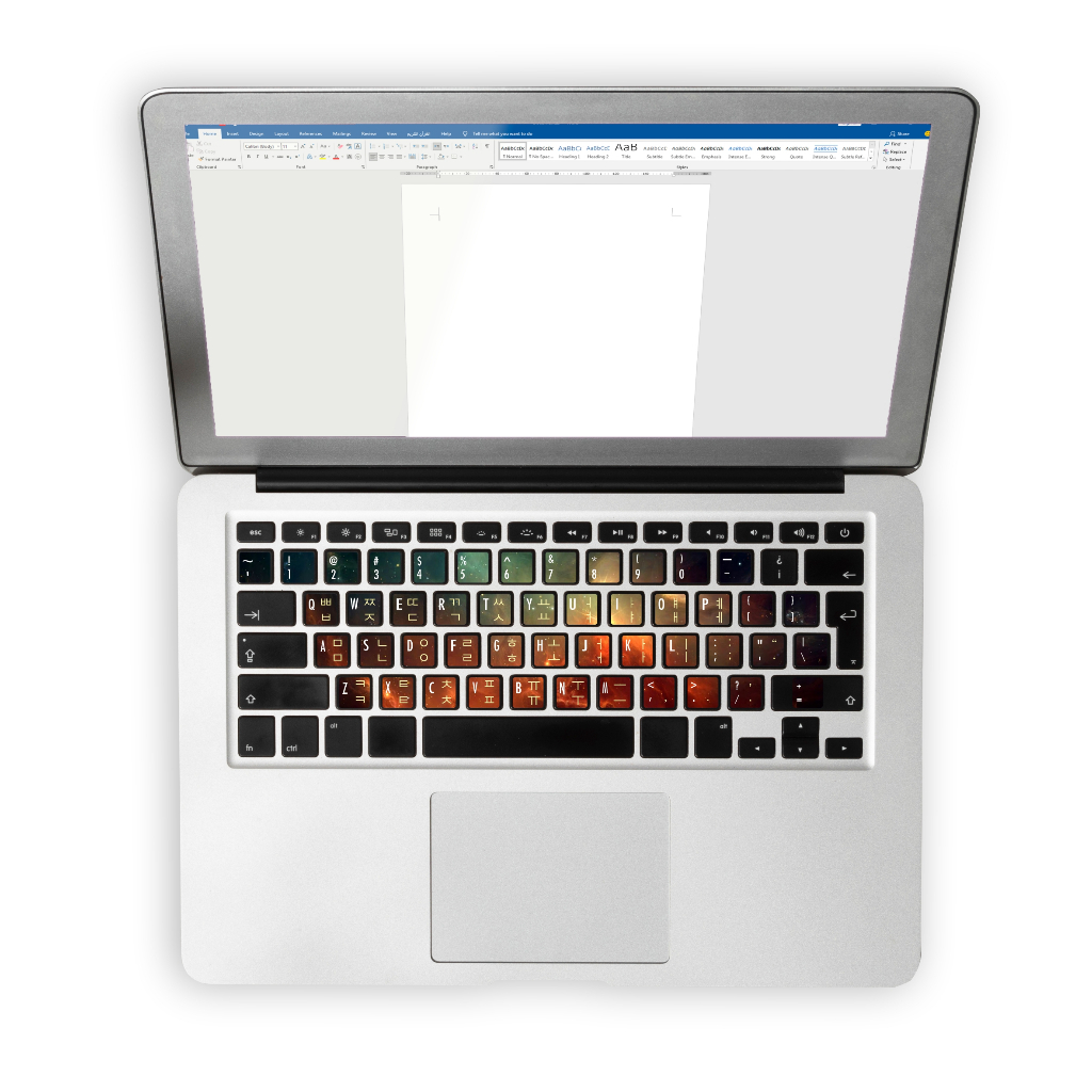 Ghif Stiker Sticker Keyboard Bahasa KOREA HANGUL Premium Vinyl PC Komputer Laptop waterproof Anti lu
