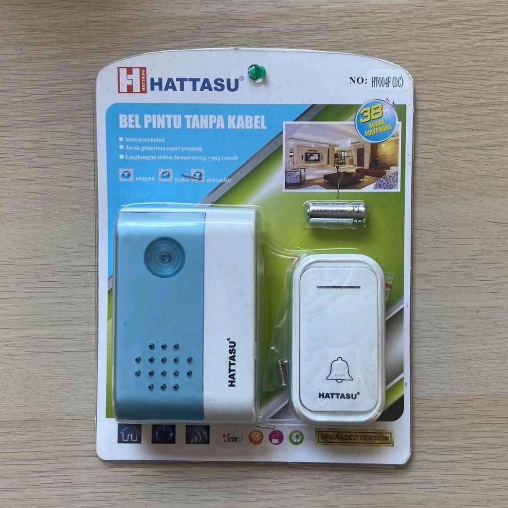 BEL PINTU TANPA KABEL HATTASU HT004F(DC)