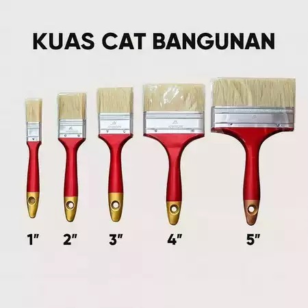 

NEW! Kuas Cat Bangunan Red Gold Premium dengan Ukuran 1 inch - 5 inch