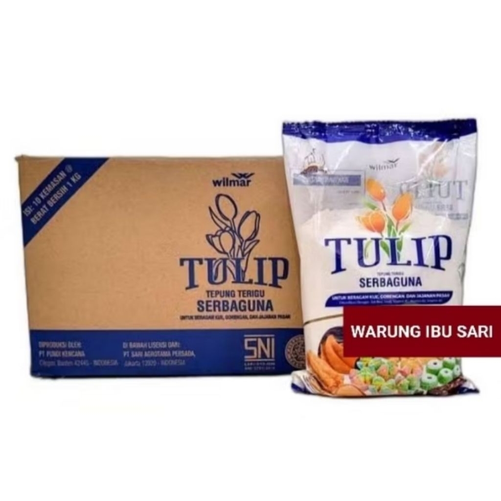 

Terigu tulip 1dus isi 10pcs