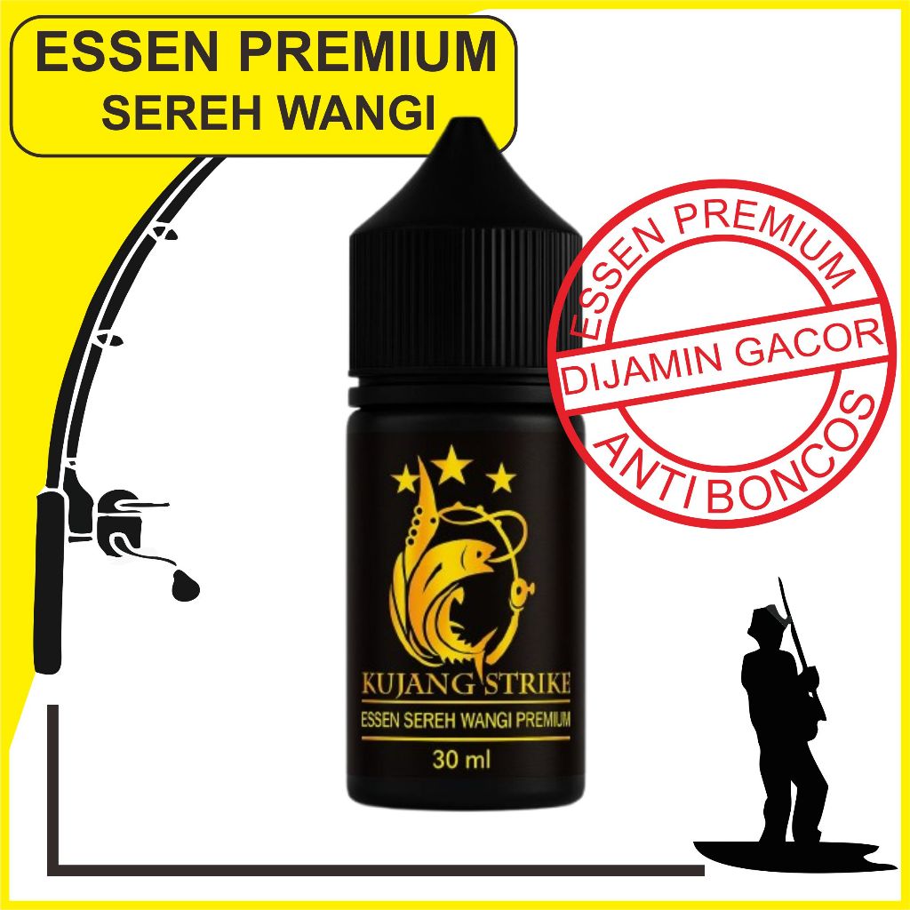 30ml essen Sereh Wangi atsiri murni segala jenis ikan Paling Gacor Umpan Mancing Anti Boncos babon h