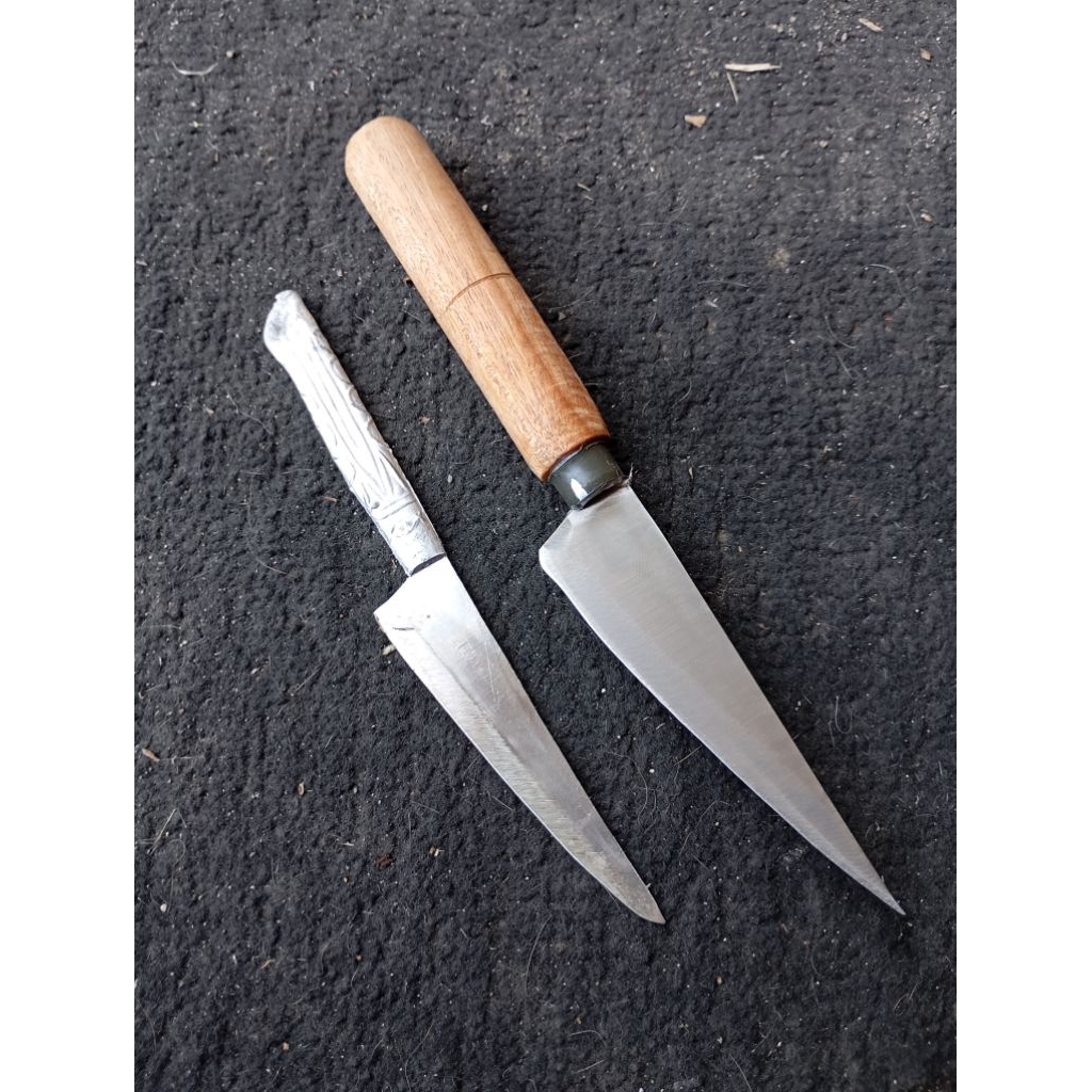 2Pcs Pisau Dapur Pisau usus bahan stenlis Anti karat ukuran kecil