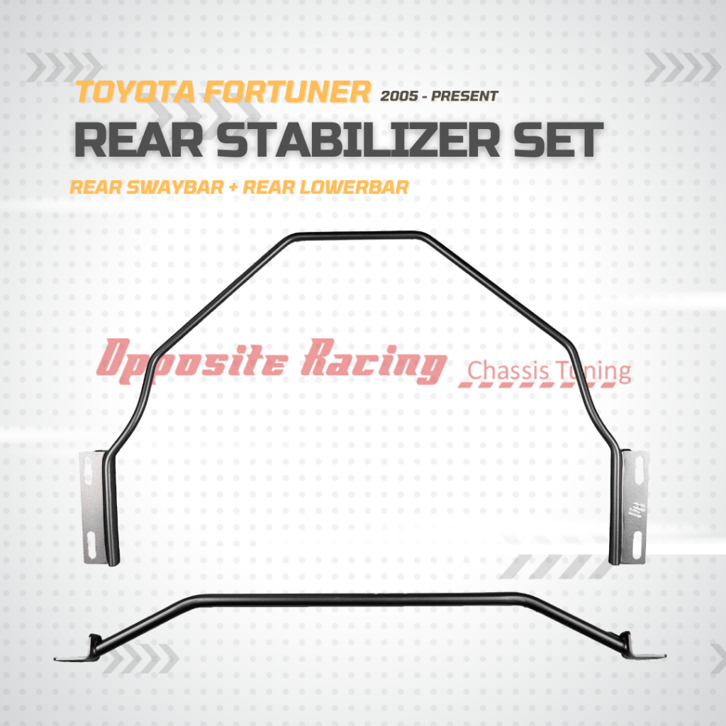 STABILIZER SET OPPOSITE RACING SWAYBAR LOWER BAR FORTUNER