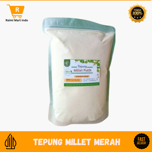 

Tepung Millet Merah / Tepung Milet 100% Natural 1kg