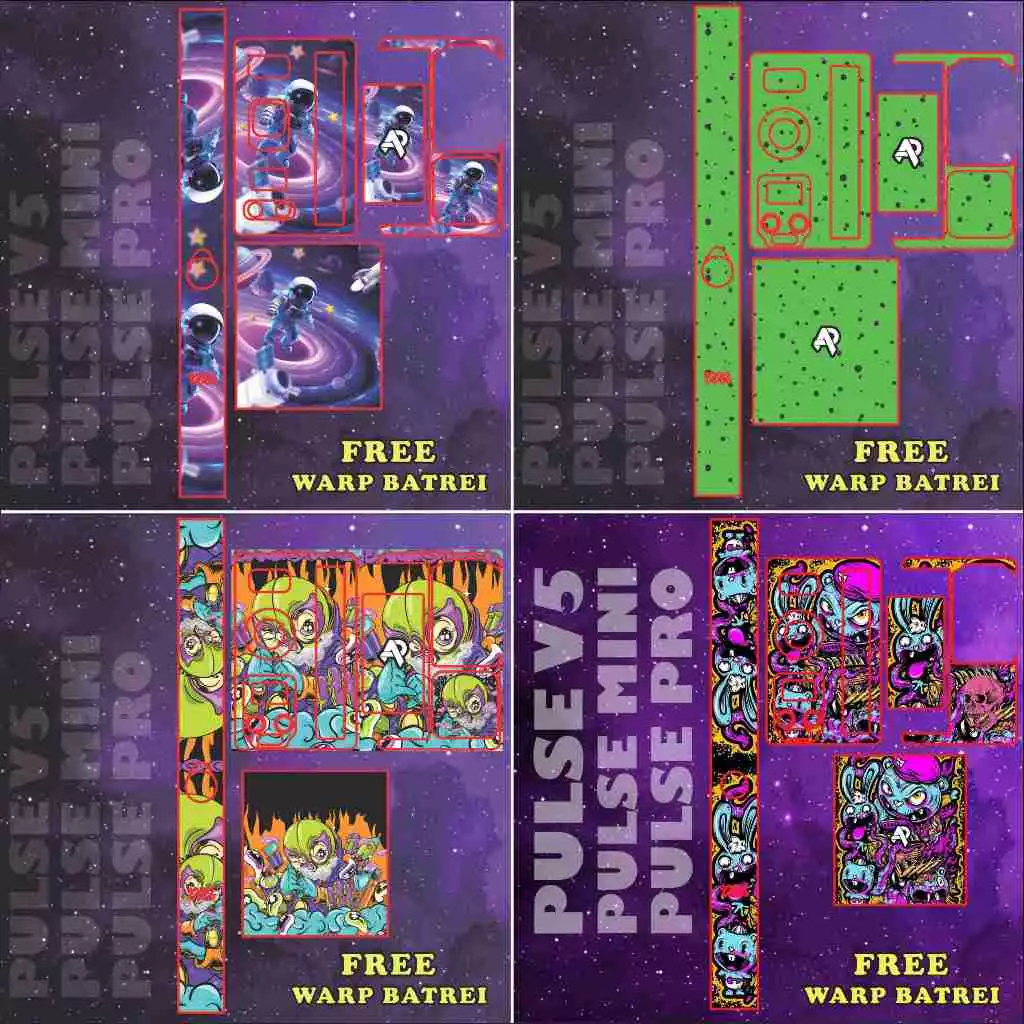 

STIKER PULSE V5,MINI,PRO FULLBODY HOLOGRAM PRINTING 3D TINTA RESIN BY ARGARSKIN