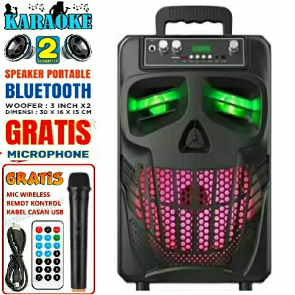 PALING BESAR UKURAN 8.8INC Speaker Subwoofer aktif Super Basss 8.8inc Subwoofer aktif Gratis Microso