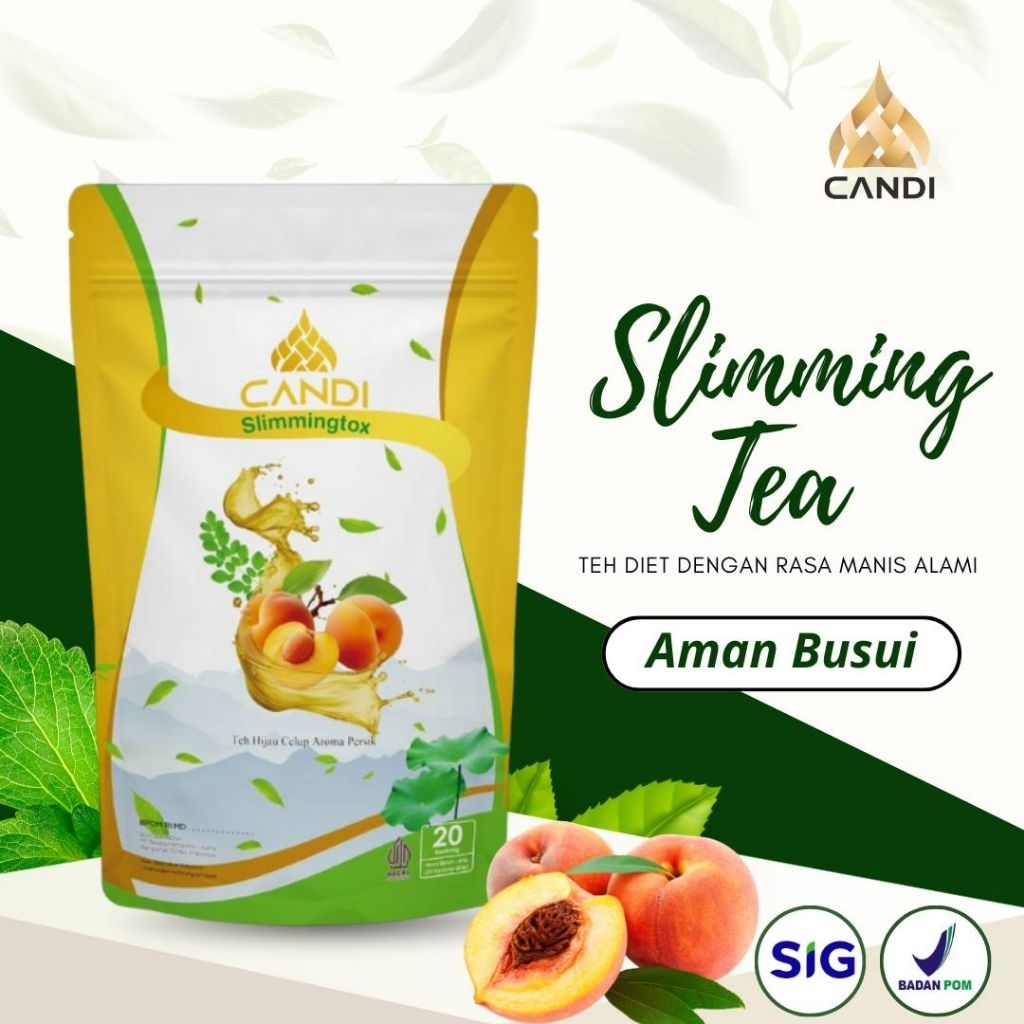 

CANDI SLIMMINGTOX TEA TEH HIJAU DIET Teh Pelangsing Teh Diet Ampuh dan Cepat Bpom Manis Rasa Persik