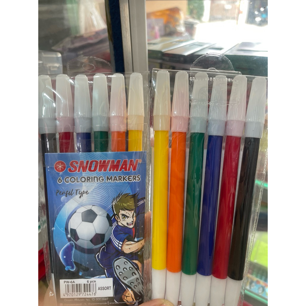 

Snowman marker isi 6 warna
