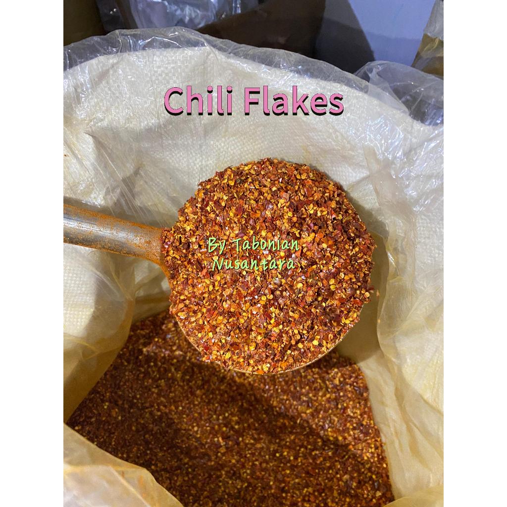 

Chili Flakes Cabe Cacah Cabai Kering Giling Kualitas Premium