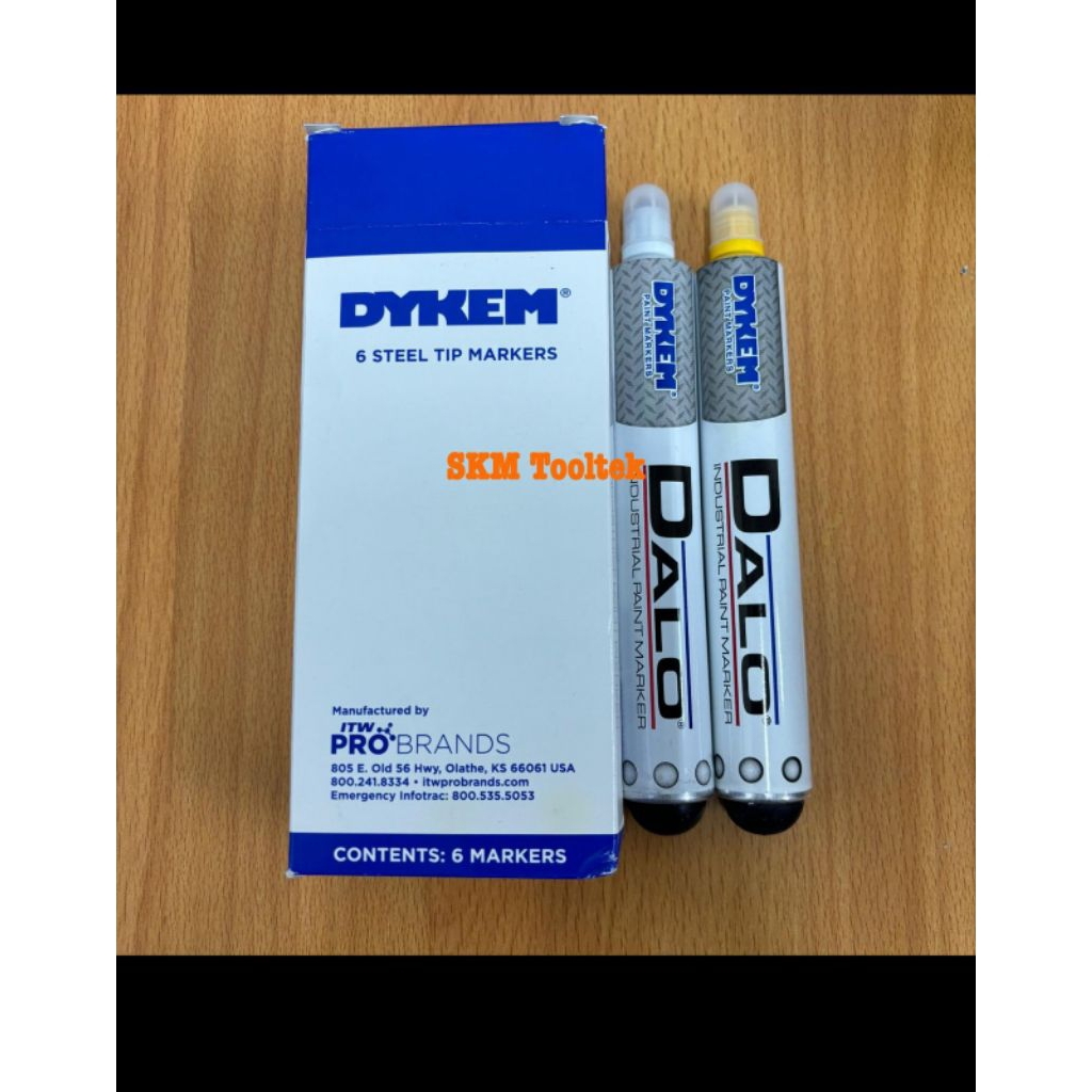 

Dykem Dalo Paint Marker Dykem Dalo Industrial Paint Marker Dykem Dalo Spidol Besi (Putih)