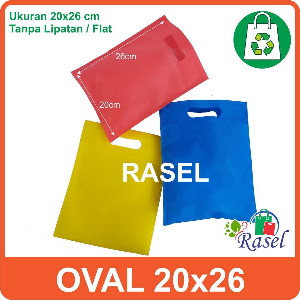 

OVAL 20x26 cm spunbond goodie bag
