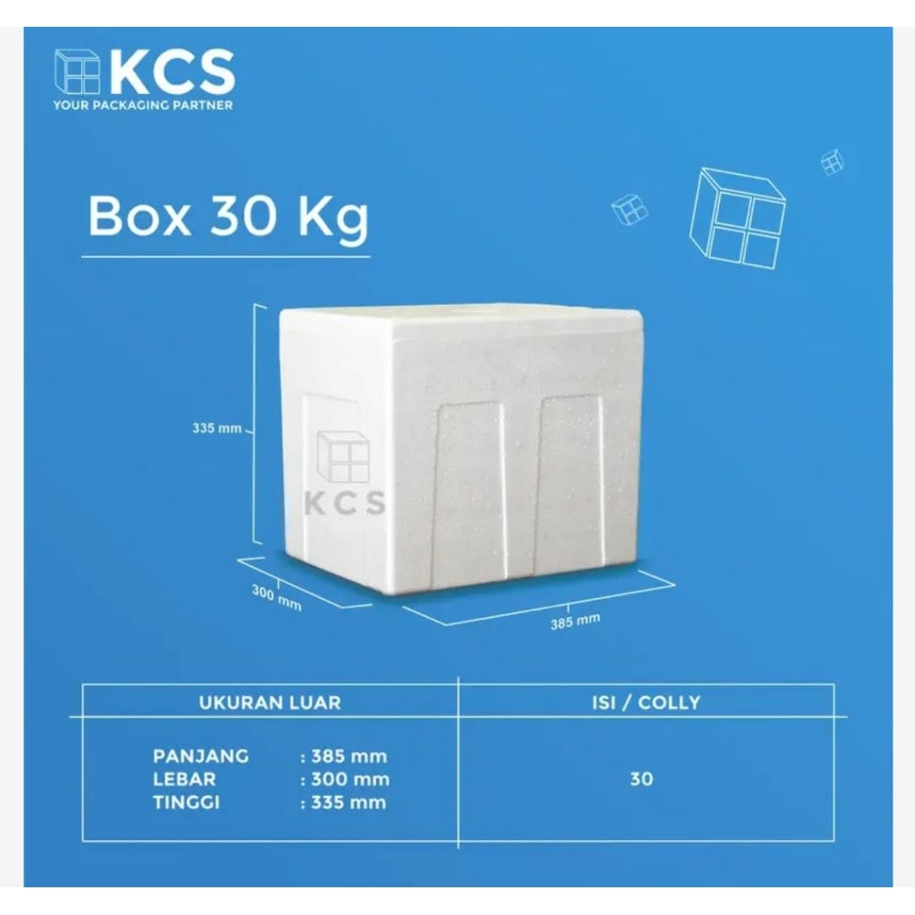 BOX STEROFOAM 30 KG / BOX ES / COOLER BOX / BOX ES GABUS