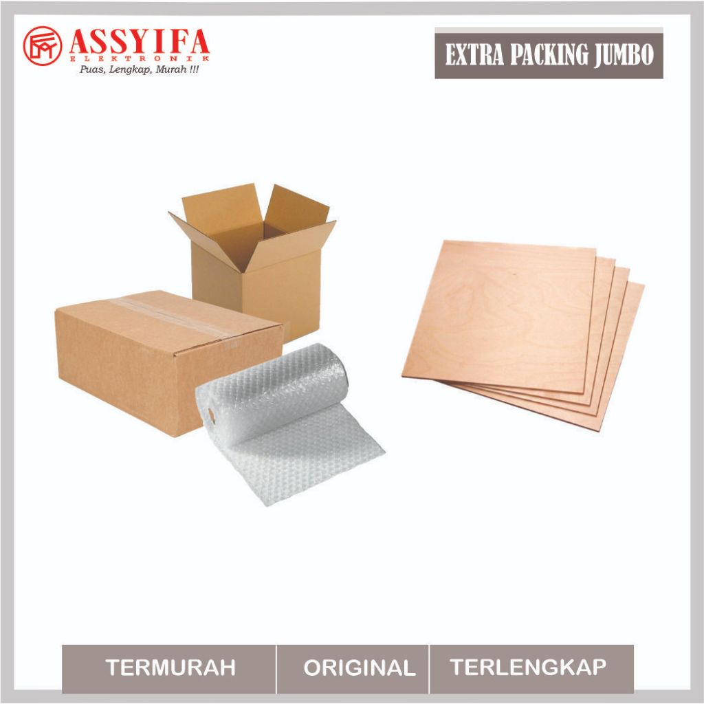 

TAMBAHAN EXTRA BUBBLE WRAP DAN KARDUS AMANAH