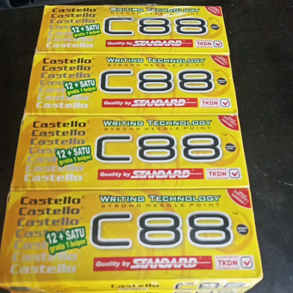 

BOLEPEN STANDART/STANDART CASTELLO 1 SLOP ISI 12 PAK-1PAK ISI 12+1PCS