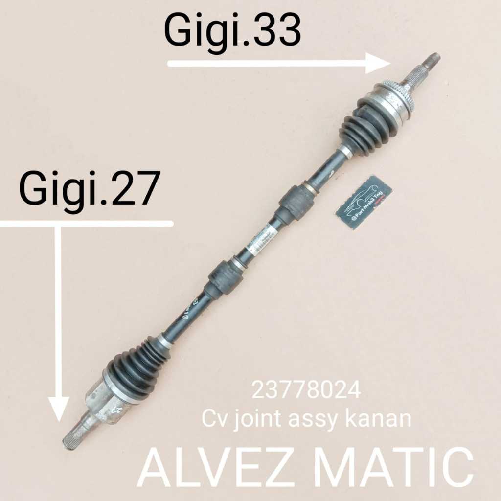 Drive Shaft CV Joint Assy Depan Kanan Wuling Alvez Matic AT SGMW 23778024