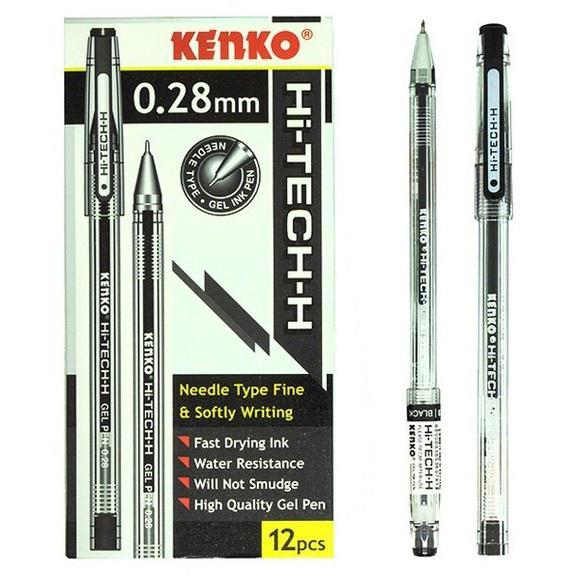 

(12 PSC/1 PACK) PULPEN GEL KENKO HI-TECH-H/PULPEN GEL TINTA HITAM DAN BIRU/PULPEN KENKO