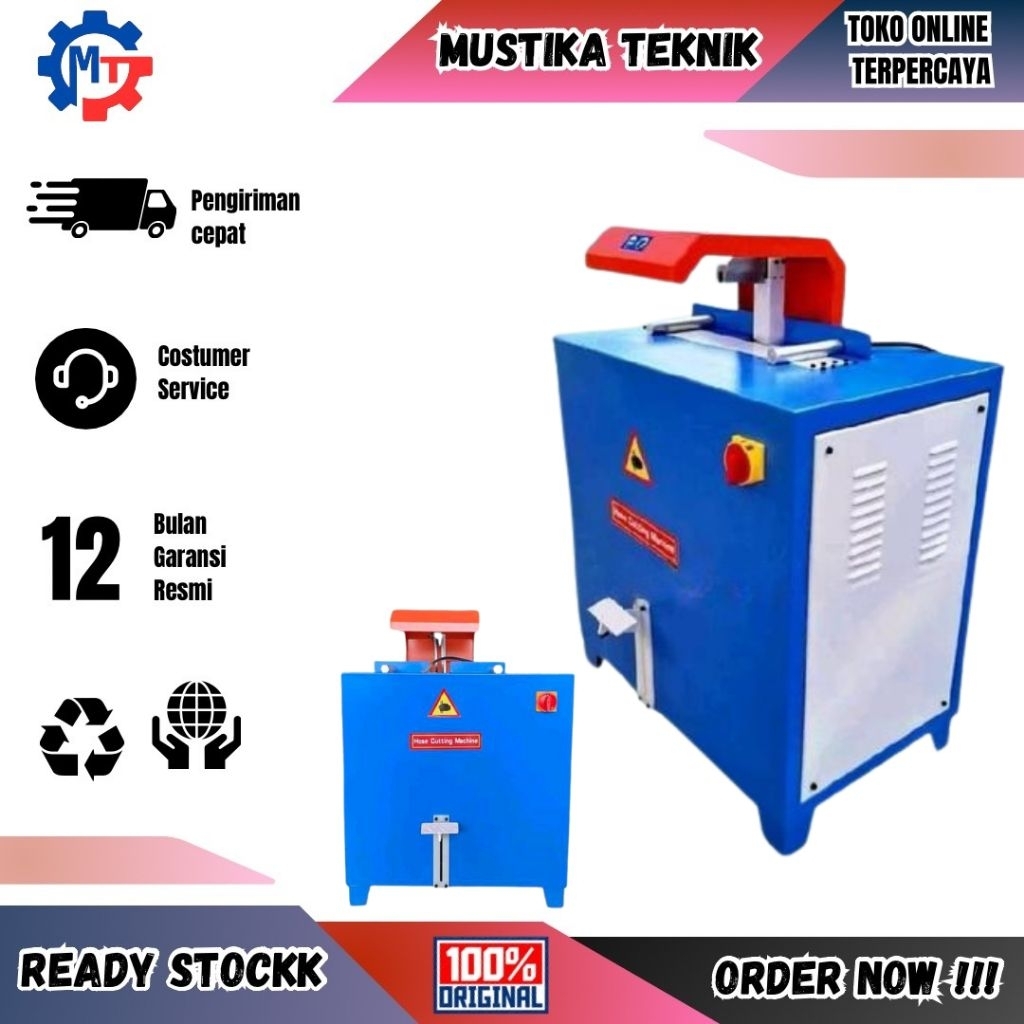 Mesin Pengupas Selang Karet Hidraulik Otomatis Golden Power YP51T Hose Cutting Machine Alat Pemotong