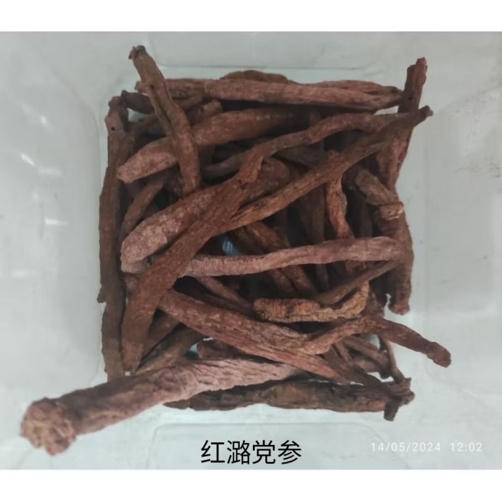 

100gr Herbal Hong Lu Dang Shen Red Codonopsis Radix / Codonopsis Pilosula / Codonopsis Tangshen Oliv / Root of Pilose Asiabell / Pilose Asiabell Root / Moderate Asiabell Root / Szechwon Tangshen Root