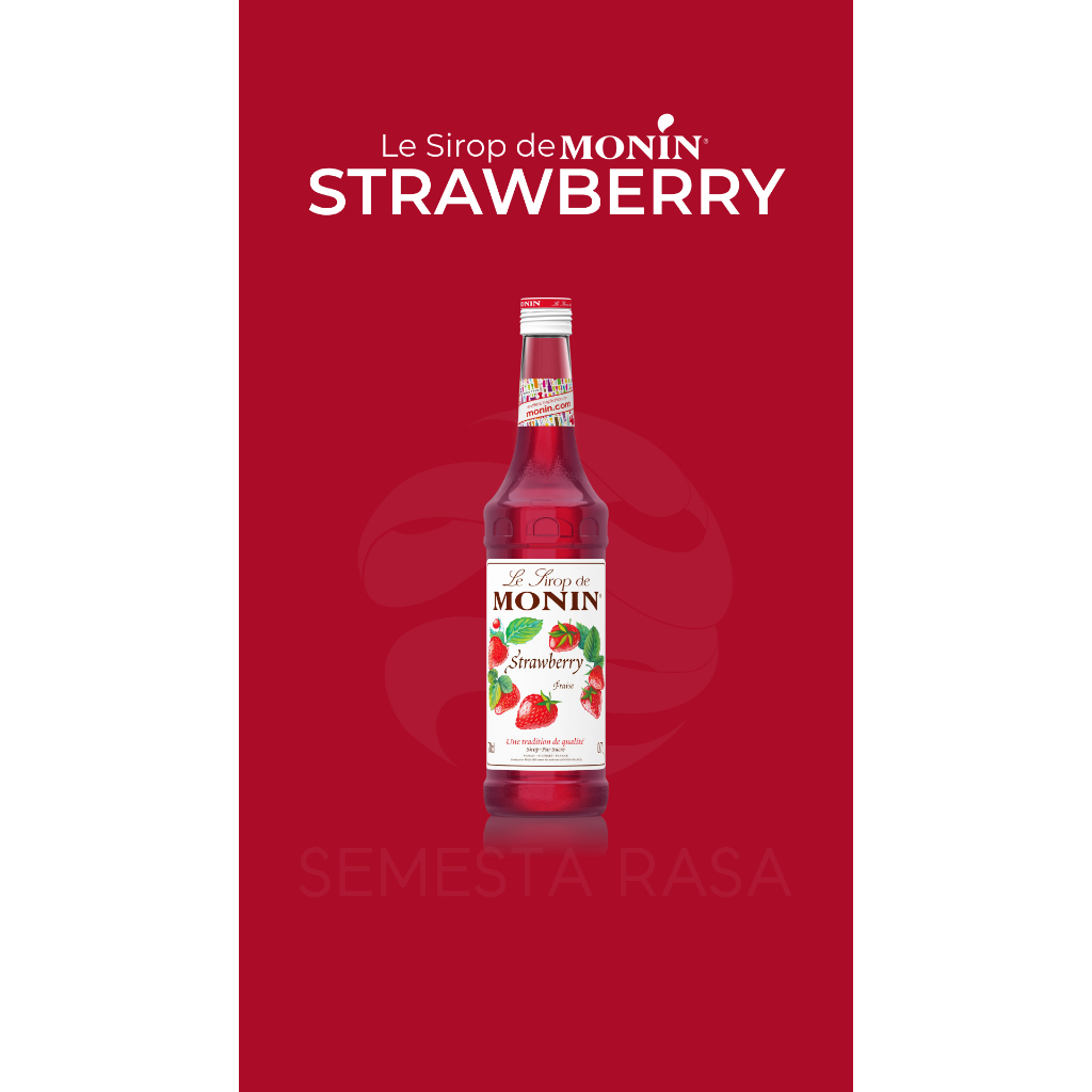 

Monin Syrup Strawberry / Fraise 700 mL | Sirup Stroberi
