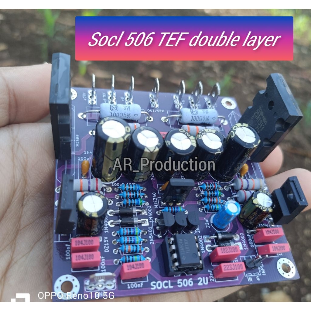Driver power Socl 506 TEF 2U dobel layer cocok untuk lapangan/Rumahan kit driver rakitan power ampli