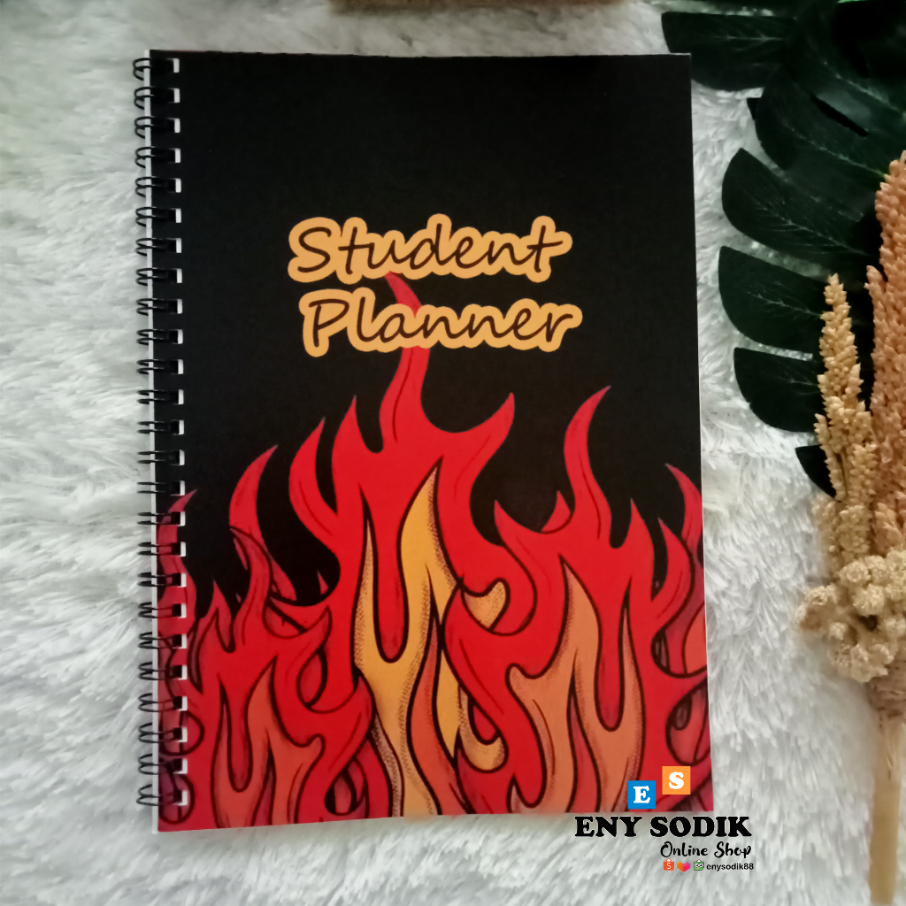 

ES88 BUKU STUDENT PLANNER UK 21,6X15,5CM JILID SPIRAL 100 HAL/NON-CUSTOM / BARA MERAH