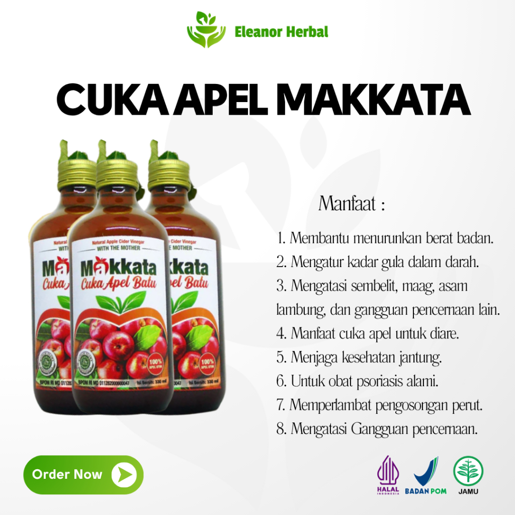 

Cuka Apel Batu Malang Organic Apple Cider Vinegar Original 100%
