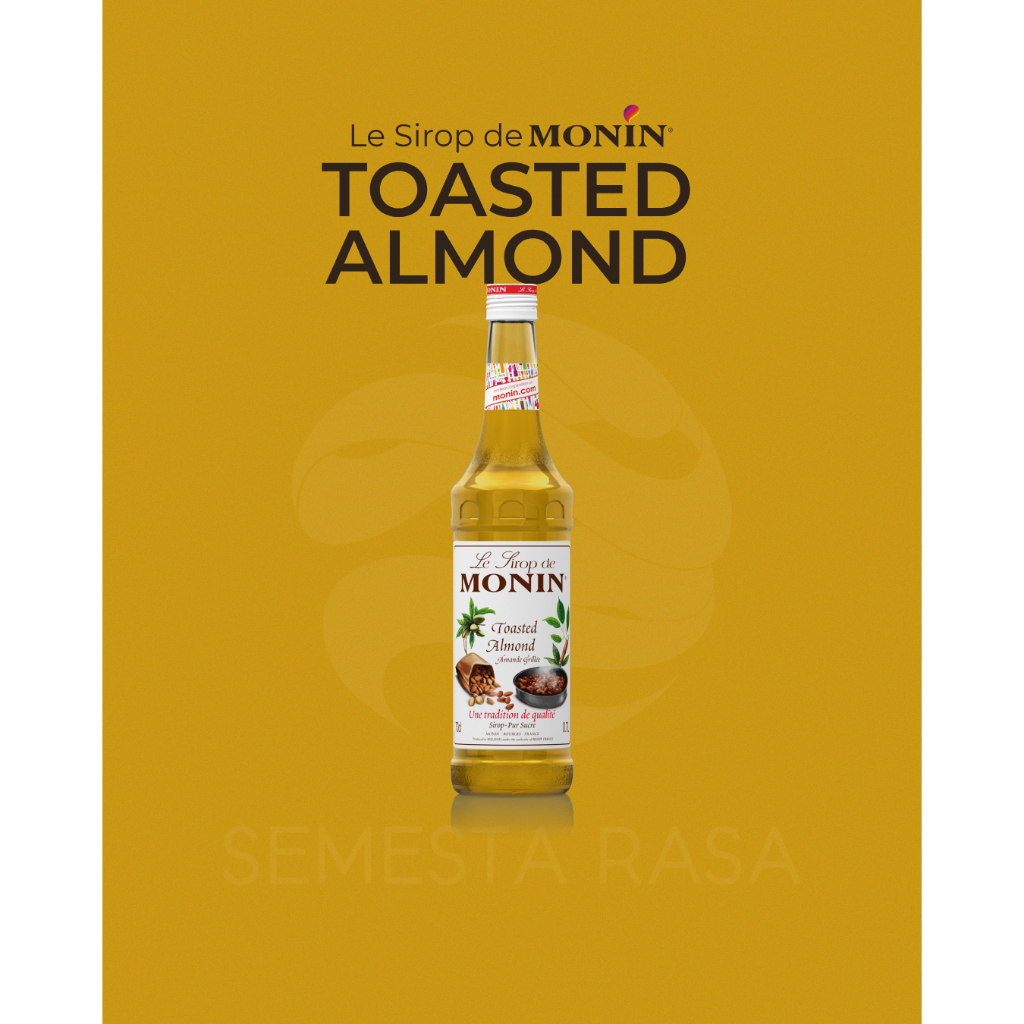 

Monin Toasted Almond Syrup 700 mL | Sirup 700ml Kacang Toast Panggang