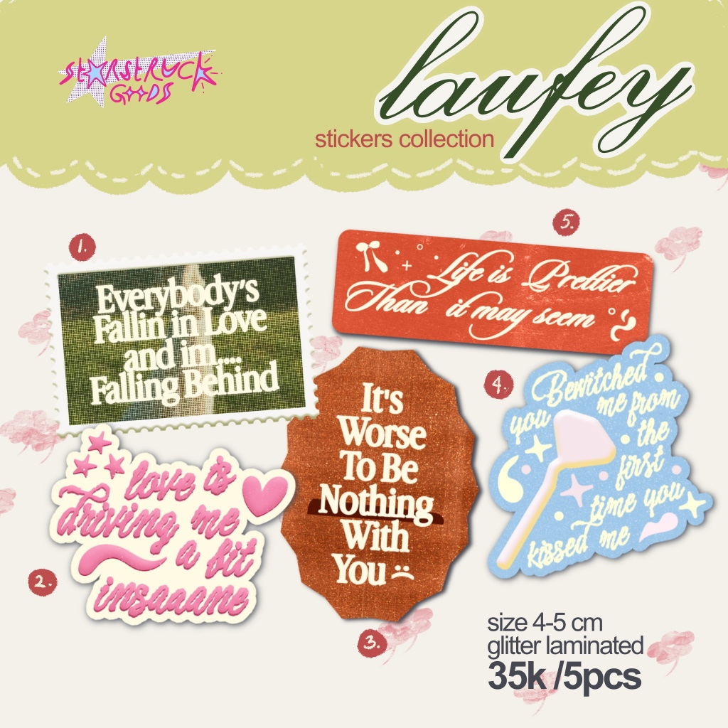 

[MIN Buy 3pcs] LAUFEY - Mix Album Stickers