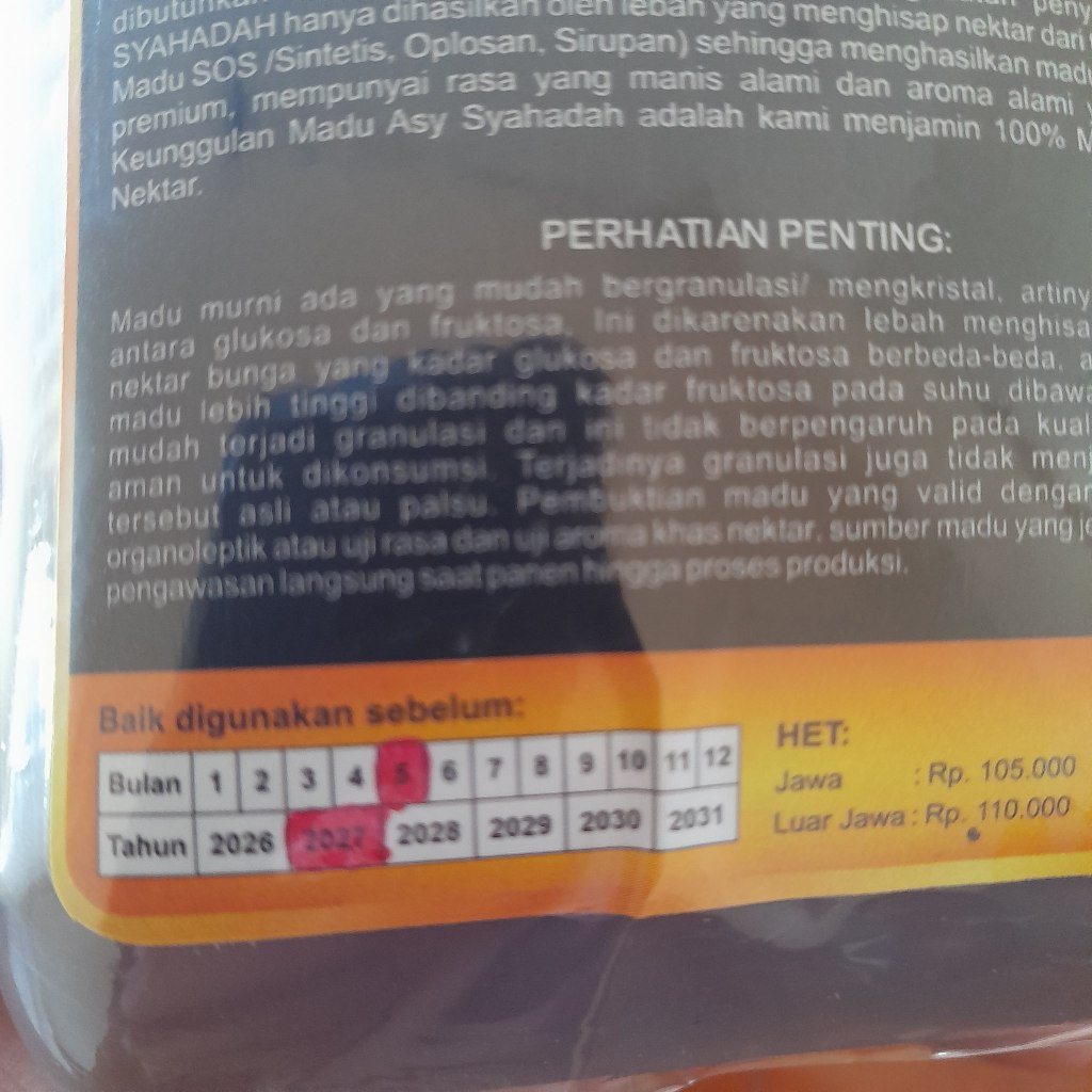 

Asysyahadah Madu Murni 100% Multiflora Full Nektar Terbukti Gak Asli Uang Kembali Jaminan