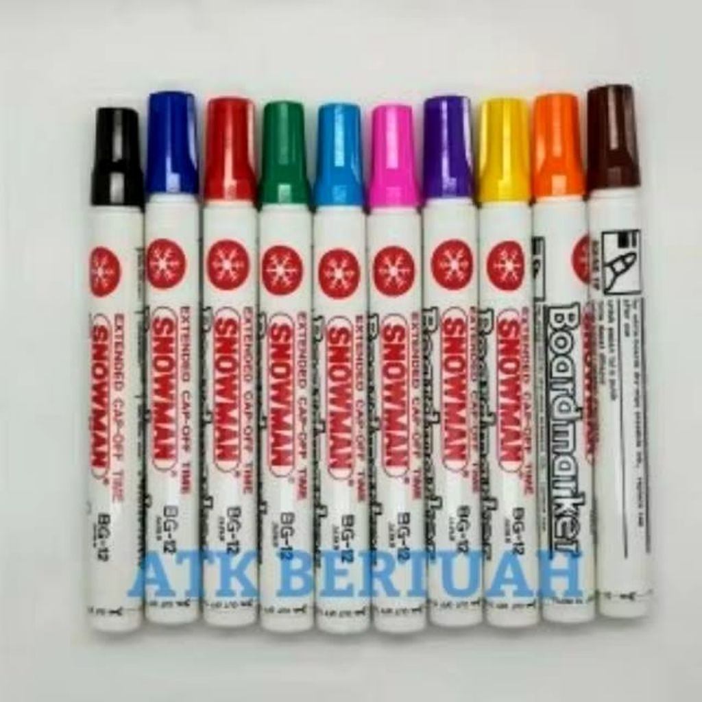 

SNOWMAN BG12 WHITEBOARD WHITE BOARDMARKER SPIDOL PAPAN TULIS BISA HAPUS