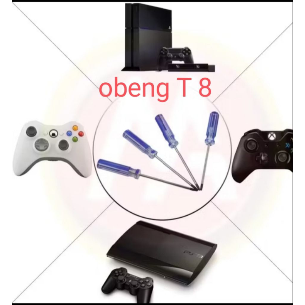 Obeng T8 T9 T10 magnet lobang tengah obeng bintang
