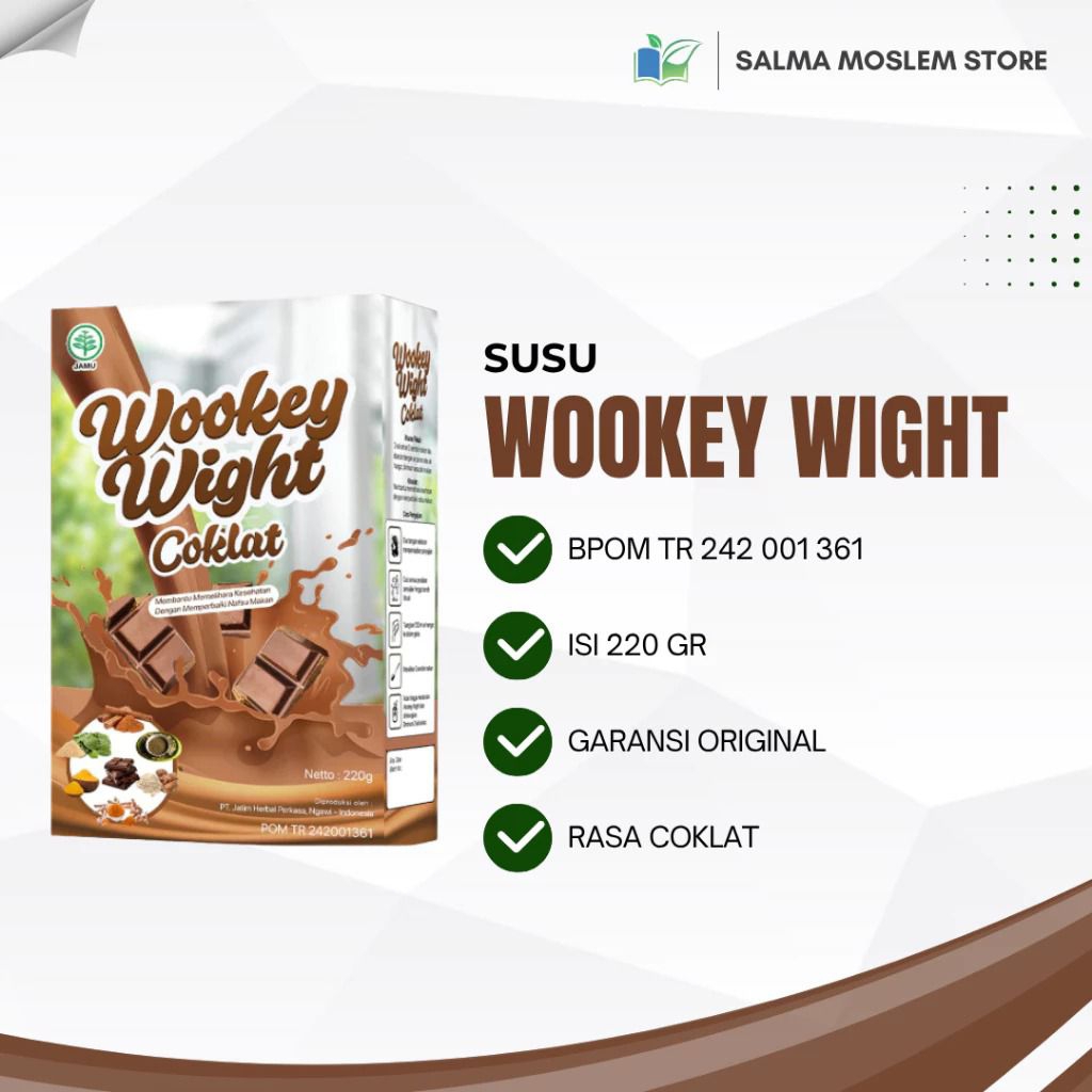 

Wookey Weight - susu penambah berat badan 110gr pket nutrisi