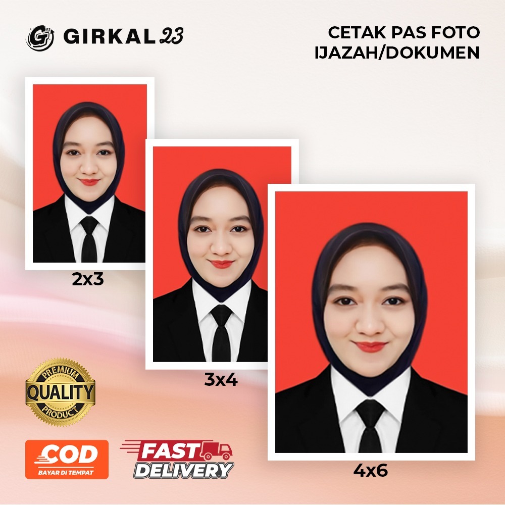 Cetak Pas Foto Ijazah/Dokumen Anti Luntur dan Anti Air