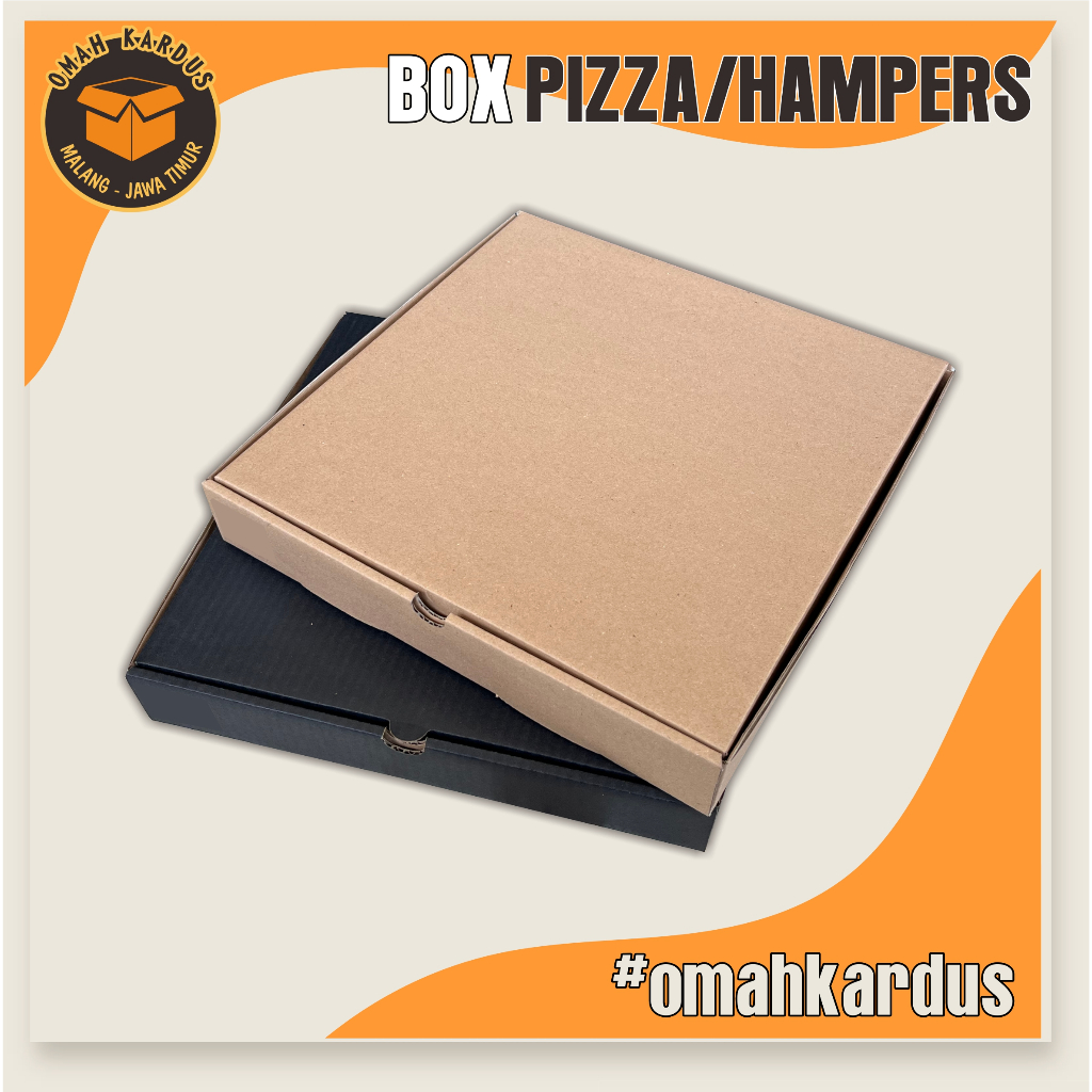 

Box Pizza/Hampers 31x31x4 cm / kardus box polos / kardus hampers / box diecut / box hampers / kardus pizza / box pizza / kardus baju / box hijap / kardus dus box pizza