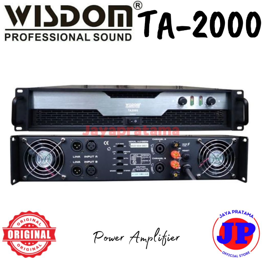 Wisdom TA-2000 Power Amplifier Original TA2000