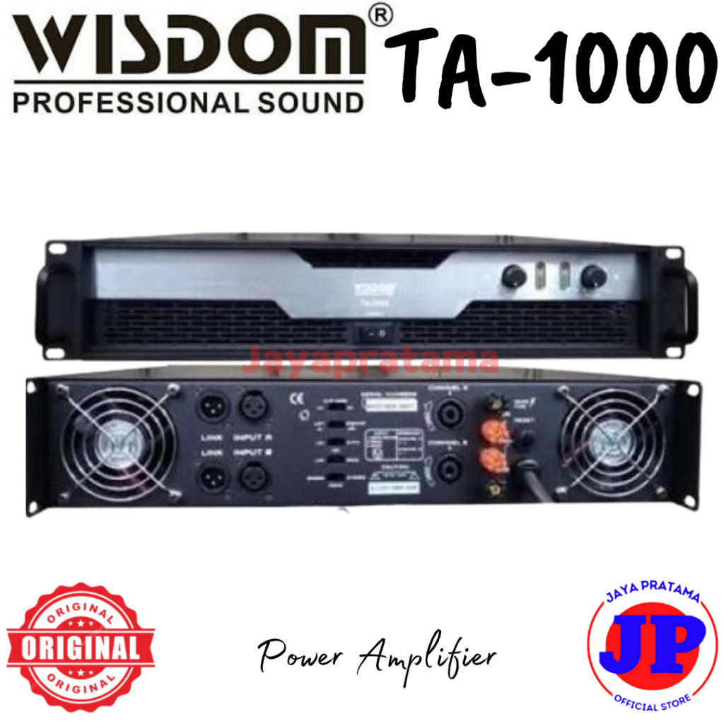 Wisdom TA-1000 Power Amplifier Original TA1000