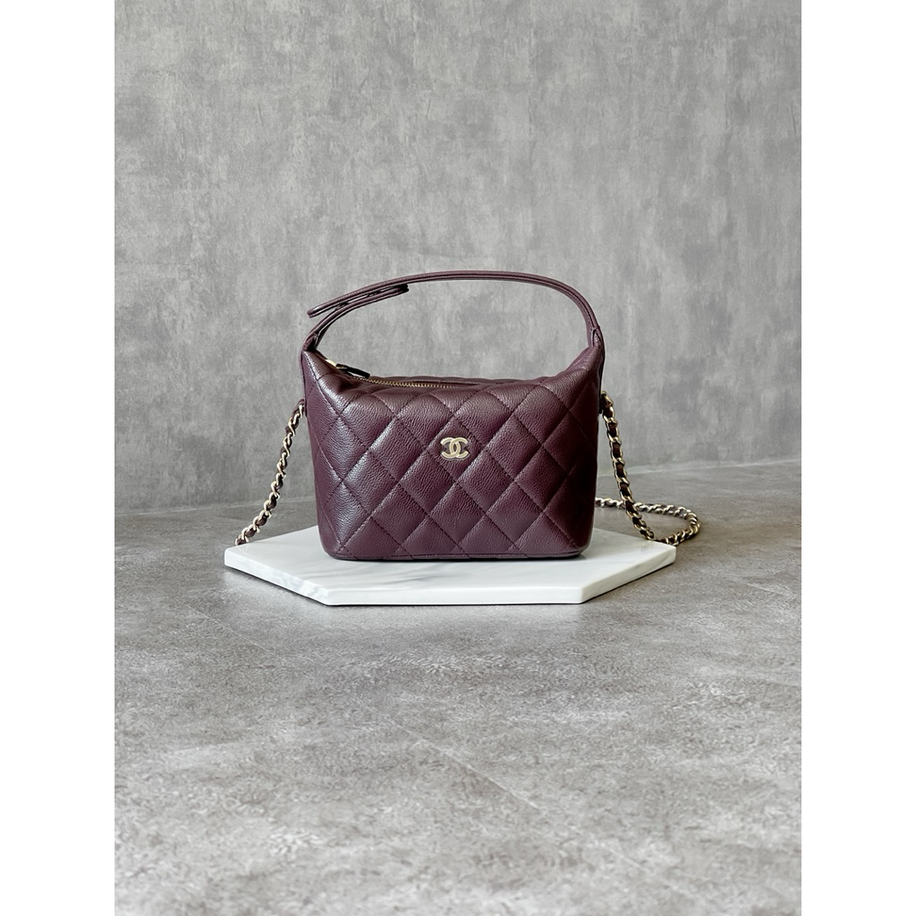 CNL Wallace Mini Hobo Bag Burgundy