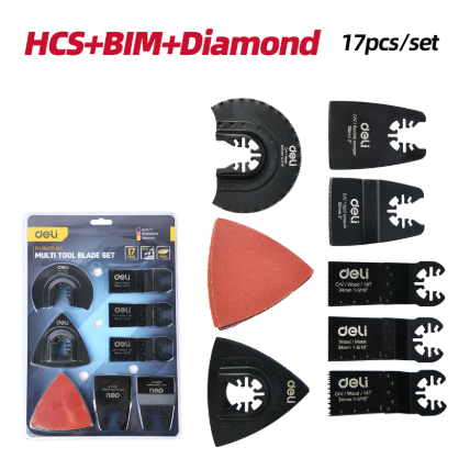 

Deli Multi Tool Blade Sets 17 Pcs EDH-BDJ017-EH1 / Deli Pisau Serba Guna Set 17 Pcs