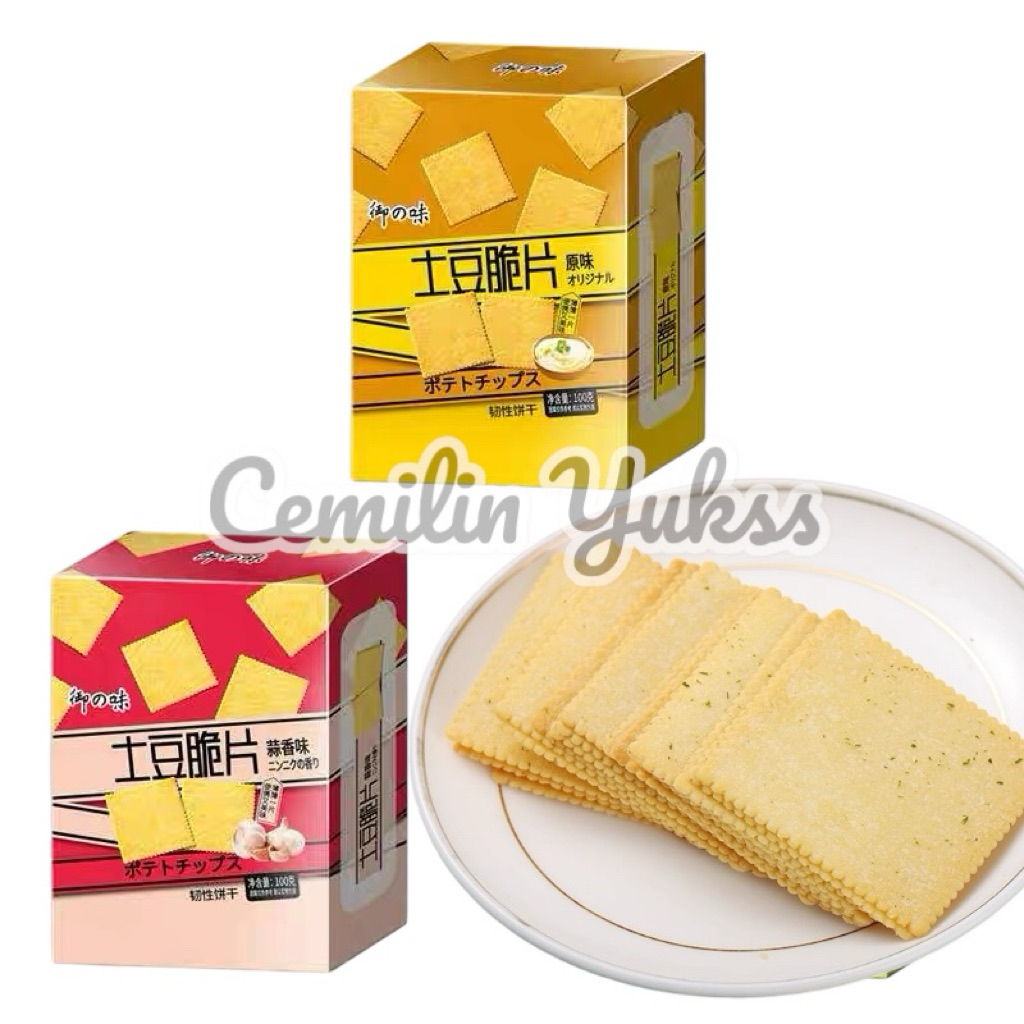 

YuZhiWei Potato Crackers Original 100g Cracker Garlic 100g Crackers Kentang Rasa Bawang Original