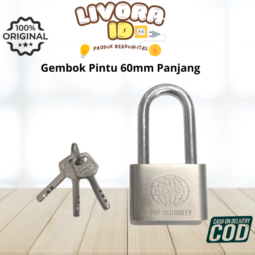Gembok Pintu 60mm Panjang - Gembok 60 Panjang