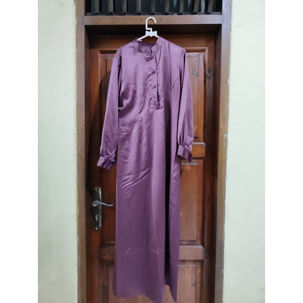 Dress Satin Burgundy Bridesmaid