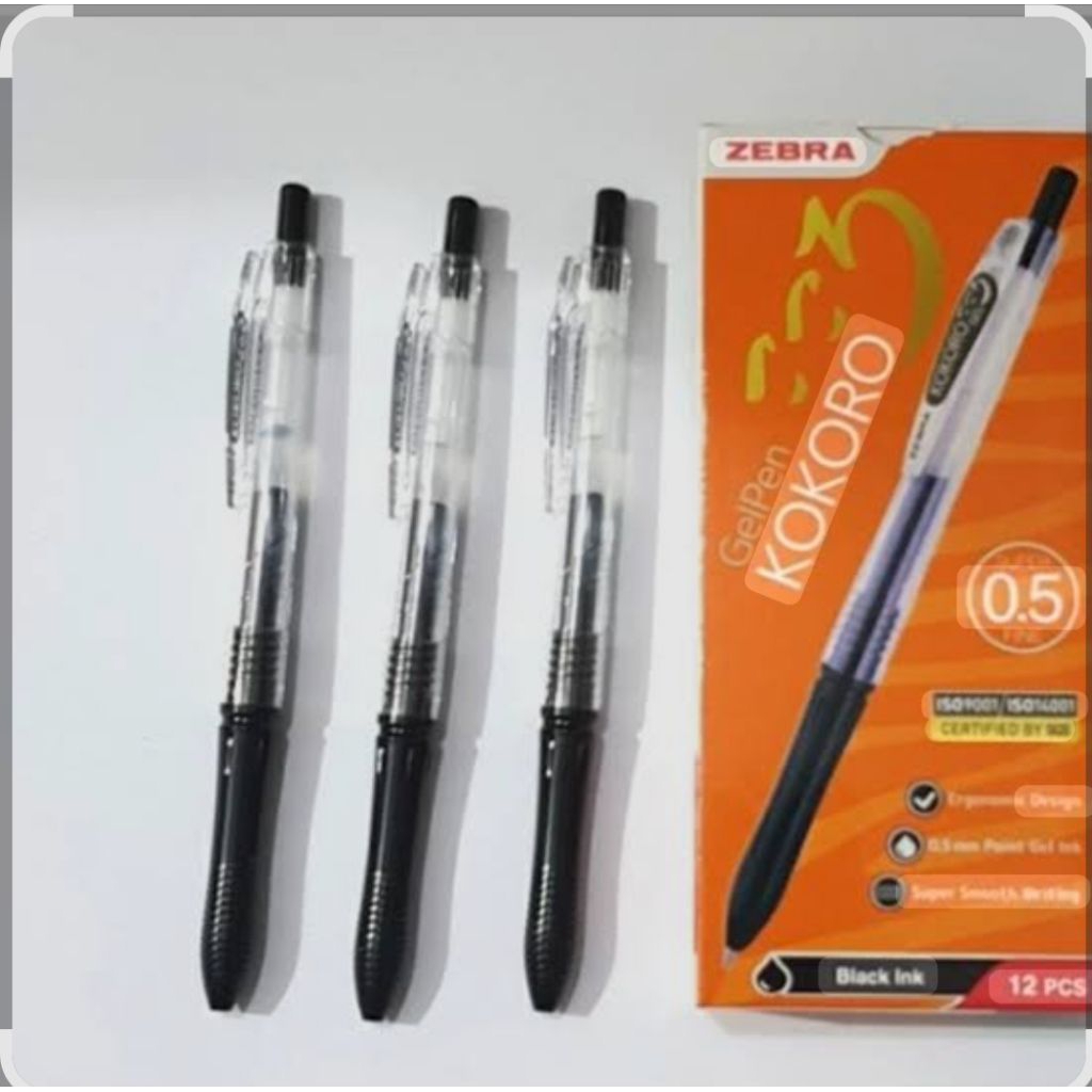 

zebra kokoro hitam/1 box 12pcs/pak