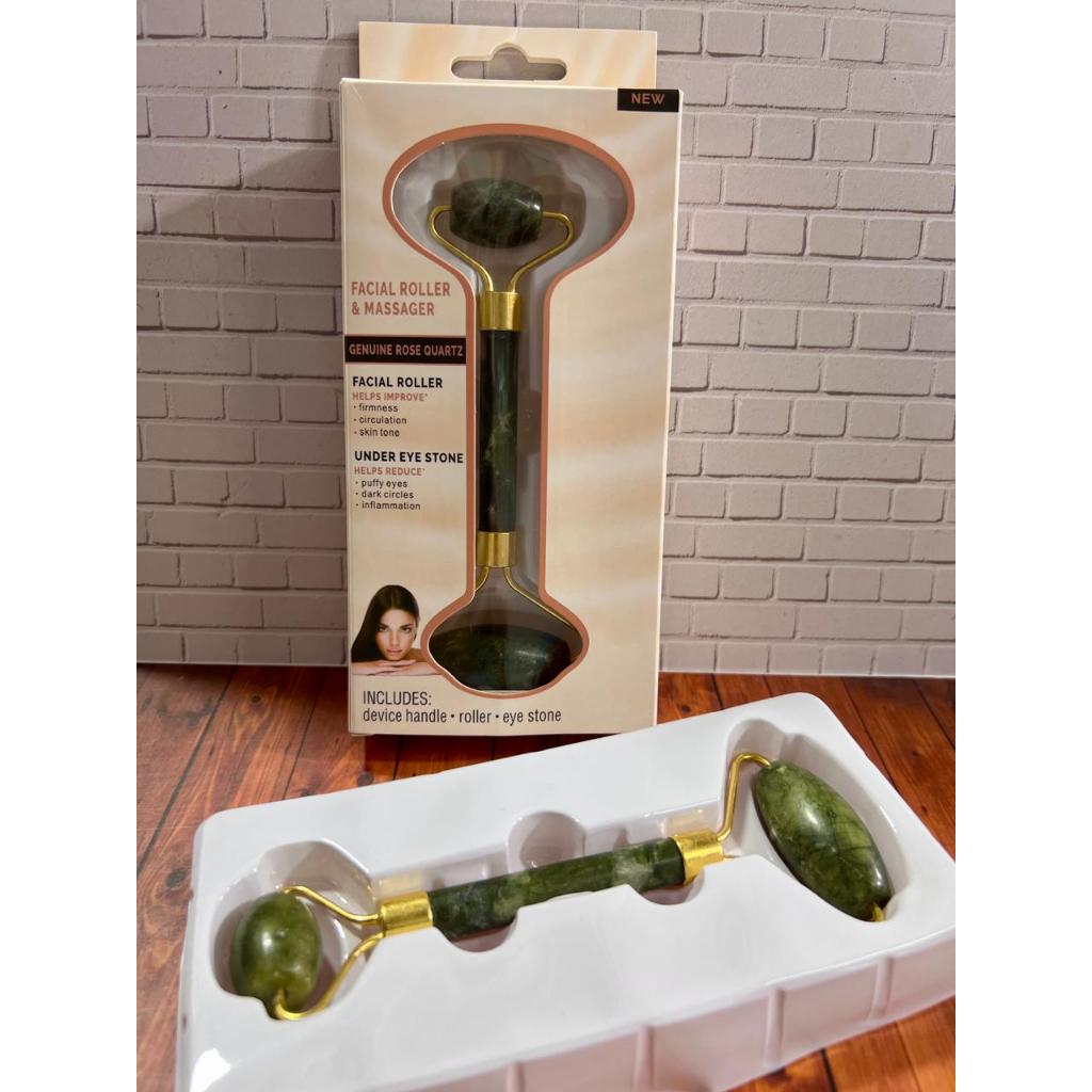 FACE ROLLER TOOLS GUASHA PEMIJAT MUKA WAJAH RAMPING PIPI TIRUS (BATU GIOK ASLI) GUA SHA
