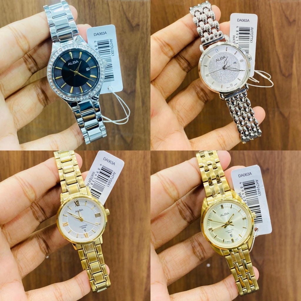 JAM TANGAN WANITA ALBA AH7V58X1 AH7DU3X1 AH7V44X1 AH7DT7X1 SAPPHIRE SWAROVSKY ORIGINAL