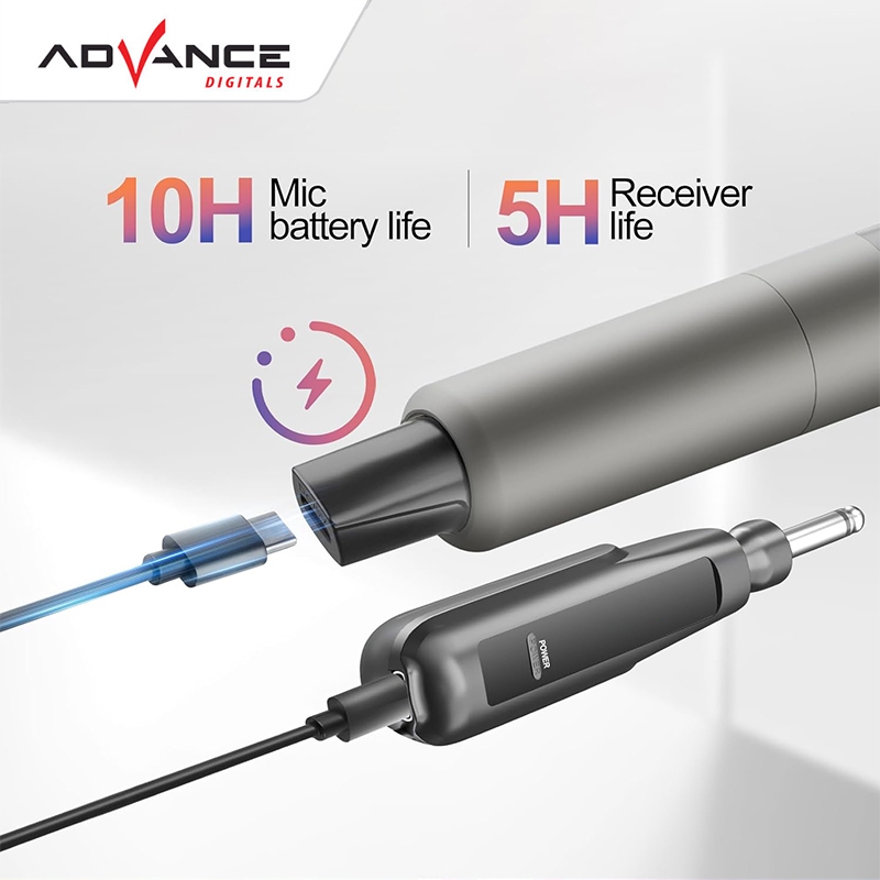 BESTPROMO Advance Microphone Wireless MIC-209 UHF Wireless Microphone Mic Wireless Karaoke Mic