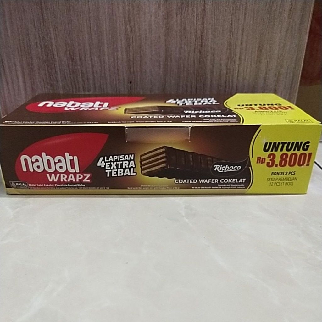 

Nabati Wafer Wrapz isi 12 pcs