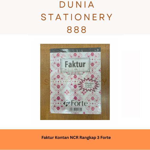

Bon Faktur NCR 3 Rangkap / 3 Ply isi 25 Forte Ukuran Besar