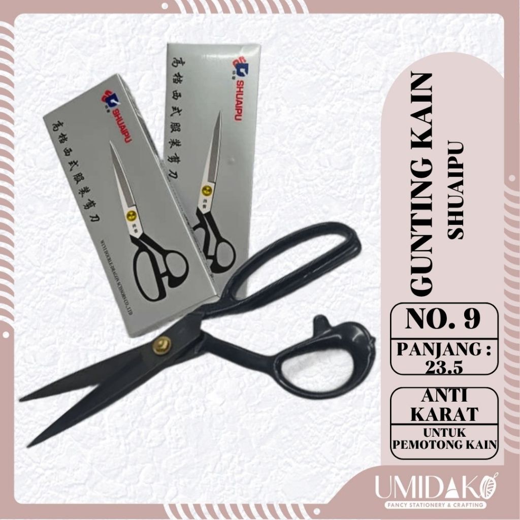 

[UMIDAKO] GUNTING KAIN/BAHAN SHUAIPU 9" ORI