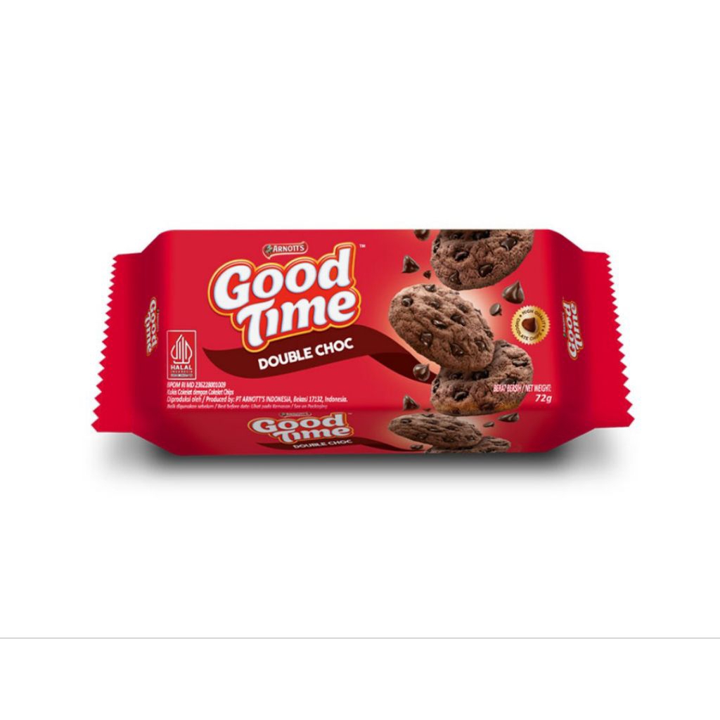 

Good Time Cookies Double Cokelat 72 gr